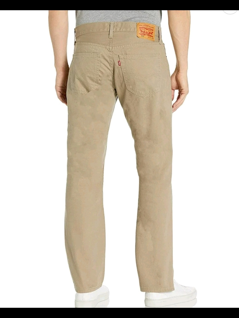 Levi's Tan Chino Pants - Classic Waistband Detail 38x32